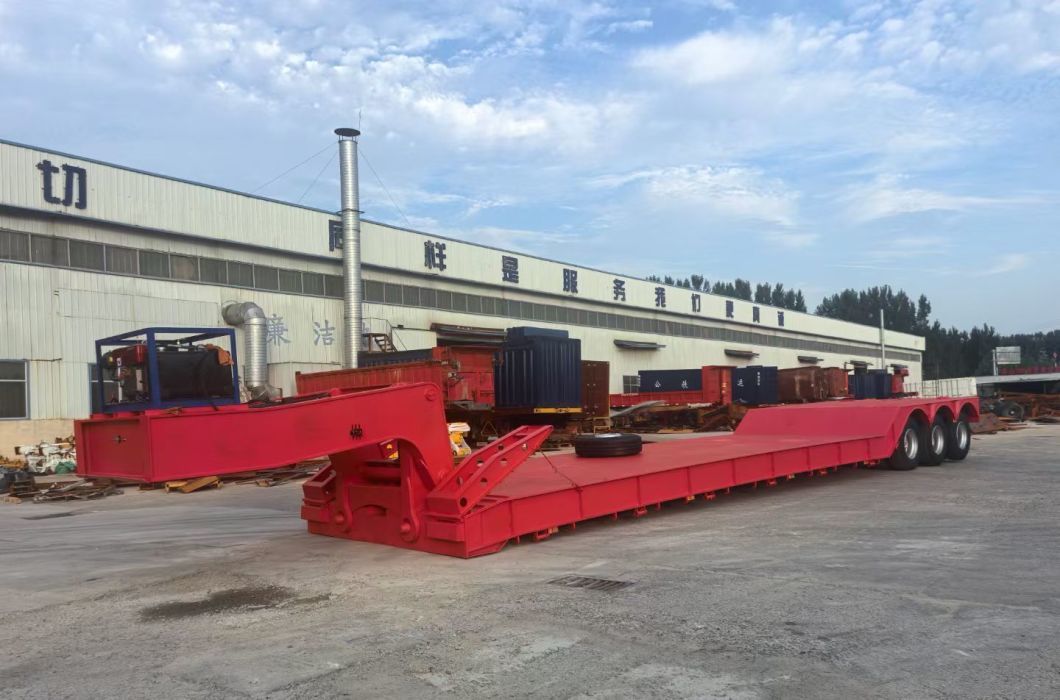 Reliable Gooseneck Lowbed Trailer for Oversized Load Transport
