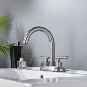 Quality 4 Inch Centerset 2 Handle Bathroom Faucet CUPC wholesale