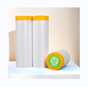 Quality Pre-Tape Masking Film Painting Protection Covering Hand-Powered and OEM Customization wholesale