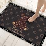 Crystal Velvet Cartoon Bathroom Waterproof Carpet Anti Slip Kitchen Mat