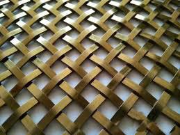 Quality Decoractive Security Tempered Laminated Glass Metal Mesh for Room Divider wholesale