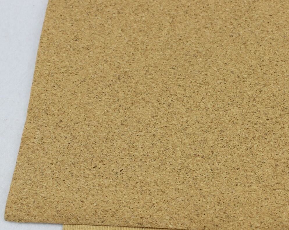 Popular 1.35m Width Mico-Granules Nature Cork Leather by Yard Color for Handag Making