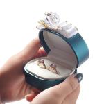 Custom Luxury Proposal Ring Box Jewelry Bow Necklace Gift Packaging Box