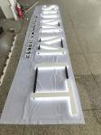 Illuminated Acrylic 3D LED Letter Signs White Wall Mounted / hanging