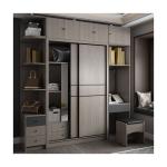 YALIG Customized Italian Open Automatic Sliding Door Walk in Closet Wardrobe for