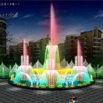 Park decorative landscaping led light water fountain