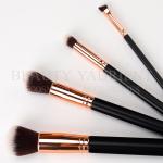 Customized Logo 4 Piece Makeup Brush Set Private Label Face Brush With Beautiful