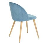 Customizable Wooden Legs Velvet Fabric Restaurant Chairs for Dining Room
