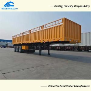Quality 3 Axle Side Wall Good Fences Trailer Container Trailer For Transport Company wholesale
