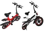 Compact Size Small Folding Electric Bike 36V 10AH Battery 17.5KG 107 * 45 *