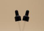 Black Color Essential Oil Dropper Special Teat With Thick Wall Glass Pipette