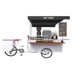 Quality Box Structure Mobile 25° Climbing Tricycle Coffee Cart wholesale
