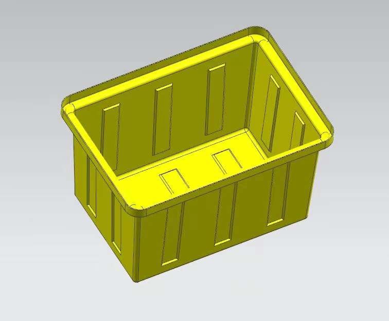 One hundred twenty liters of square box mold for making plastic products