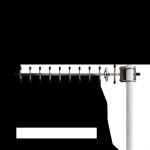 1020-1100MHz 12.6dBi 11 Unit Stainless Steel Yagi Antenna