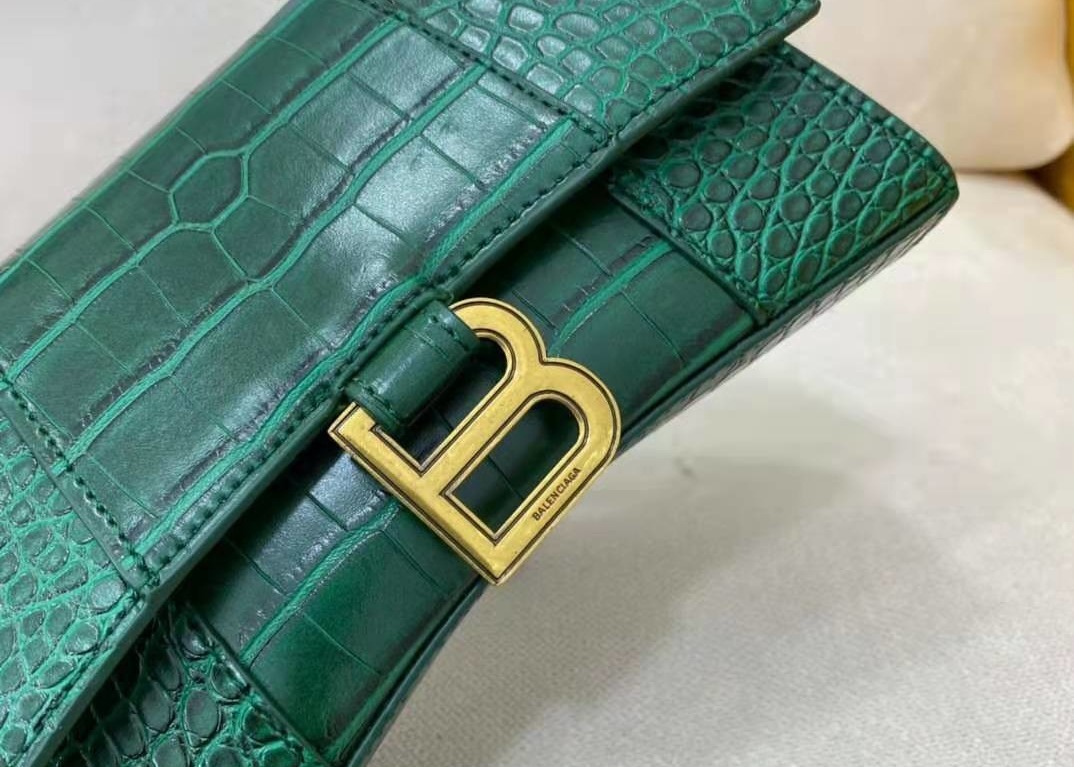 Alligator Print Crocodile Skin Bag , 23cm Luxury Tote Handbag