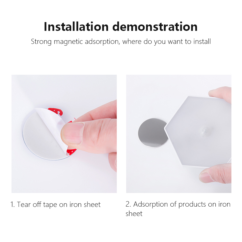 Hexagonal 70LM 4.5VDC Battery Operated Motion Sensor Light Intelligent Control