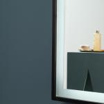 Dimmable Lighting Full Length Bedroom Mirror Moisture Resistant Copper Free