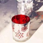 Christmas Color Glass Candle Holder Tealight Mercury Votive Candle Holders