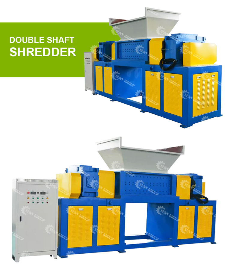 15kW Power Waste Electronic Computer Hardware Shredder for Copper Cable Wire Crushing