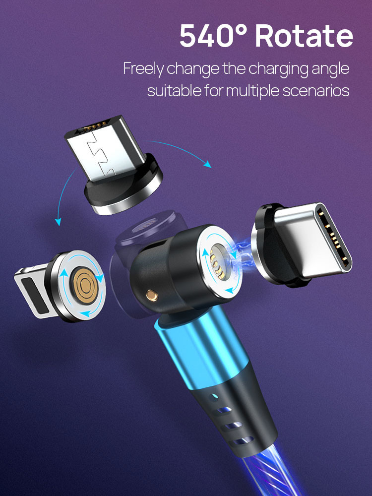 480Mbps Magnetic USB Charging Cable 8000 Times Explosionproof