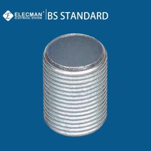 Quality 20mm-32mm Standard Threaded Conduit Nipple Zinc Plated Steel wholesale