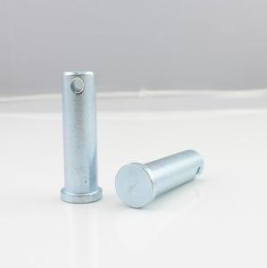 Quality Carbon Steel Flat / Round Head Clevis Pin With Grooved Ends wholesale