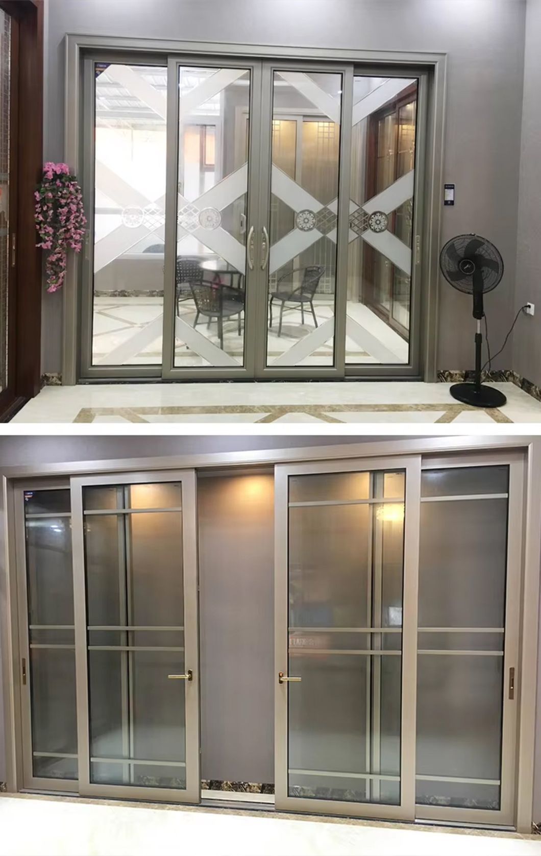 Composite Aluminum-Wood Door, French Style