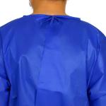 Lightweight 35gsm PP Disposable Gown Contact Isolation Lab Gown
