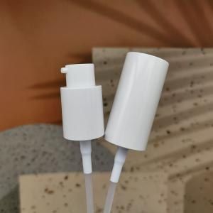 Quality 0.2cc 18/410 Plastic Full Cap Cream Pump For Serum Water Essence Foundation wholesale