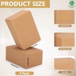 Eco-Friendly Natural Non-Slip Wholesale Cork Yoga Blocks