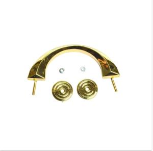 Quality Adult Use H9009 Gold Color Metal Casket Handle Plastic Outside Europe Style wholesale