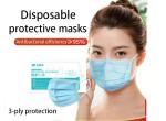 3-Layer masks Anti-bacteria and Dust Breathable Disposable Mouth Blue Face mask
