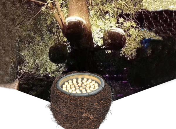 LED Simulation Bird'S Nest Lights Tree Shoot Outdoor Spot Light Waterproof Bird