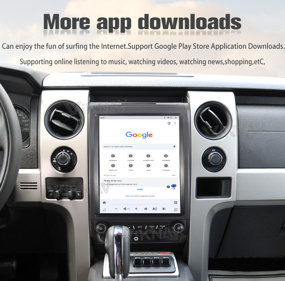 12.1inch Touch Screen Car Radio For Ford F150 2009 - 2012 Android 13 Multimedia Player GPS Navigation Head Unit Carplay