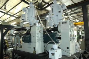 Quality PVC PMMA Corrugated Roofing Plastic Sheet Extrusion Line , Glazed Tiles Machine wholesale