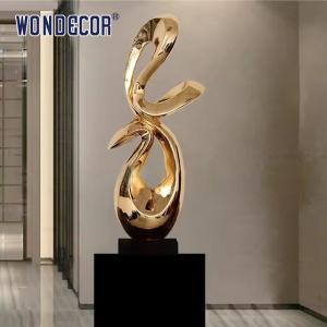 Quality Small Interior Decoration Art Abstract Geometry Metal Sculpture Crafts wholesale