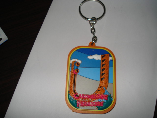 Colorful Embossed Custom PVC Keychains For Company Advertisement