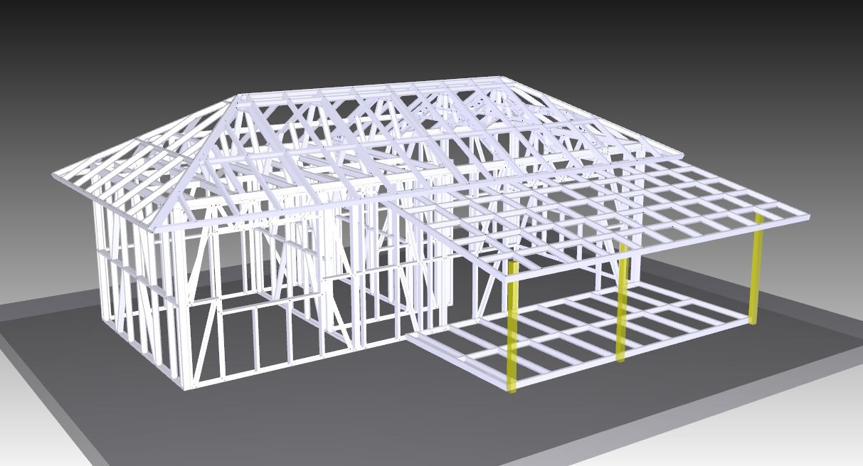 EU/USA/NZ/Australia Prefabricated Wind Resist Light Steel Frame Houses , New Design Two Storey Light Gauge Steel Villa