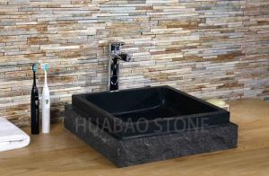 Quality Natural Granite Bathroom Sink Basin Fashion Designs Non Metal Rectangular Shapes wholesale