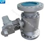 DN50-DN600 High Temp Ball Valve BS 5351 Electrical Operated With High Sealing