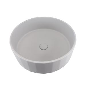 Quality Round Matte Finish Concrete Art Basin Bathroom Countertop Sink wholesale