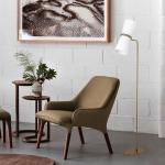 Modern Metal Floor Lamp Hotel Living Room Reading Bedroom Clarkson Floor Lamp(WH