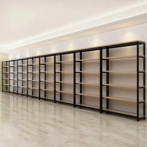 Quality Grocery Store Metal Wood Supermarket Gondola ShelvingMetal/Wooden/Acrylic Display Shelf for Clothing/Shoes/Jewelry/Watch wholesale