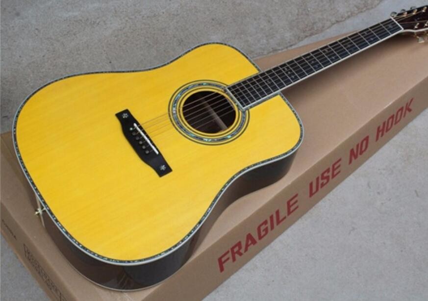 41 Inch Solid Wood Body Acoustic Guitar Sitka Mahogany Back and Side Authorized Grover Machine Heads