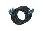 Black Cotton High Temp Wire Loom , Braided Wire Wrap For Cable Protection