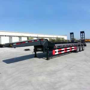 Quality 90mm Kingpin Excavator 80T Hydraulic Low Bed Semi Trailer wholesale