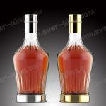 Heat Resistant Clear 750ML Rum Glass Bottle With Metal Cap