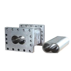 Quality Wear Resistant Polished Twin Screw Barrel Extruder Screw Housing Sandblasted Nitrided Surface wholesale
