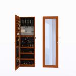 MDF Jewelry Cabinet With Mirror EU standard NC painting walunt Color