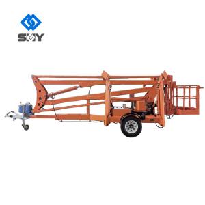 Quality 100kg -1000kg Trailer Mounted Access Platform Articulating Boom Lift wholesale